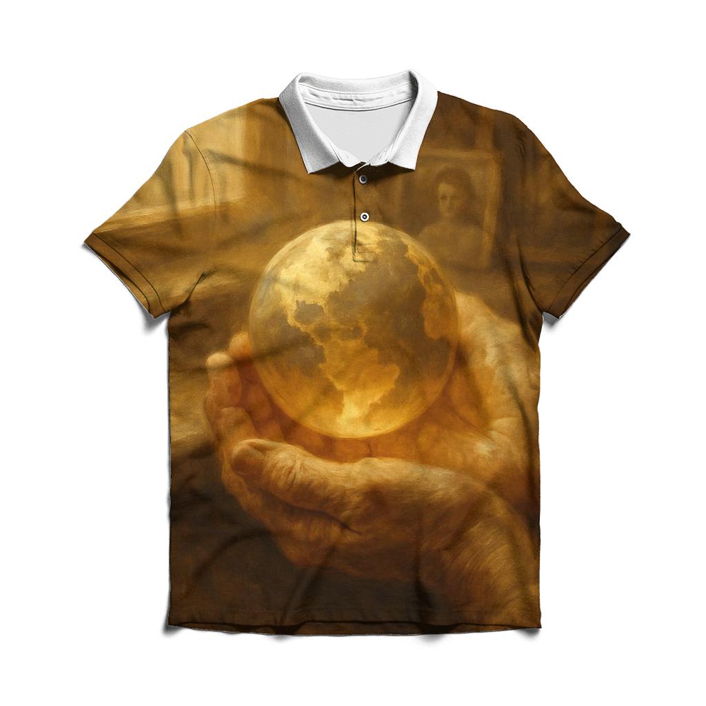 Hands That Hold The World casual sports polo shirts