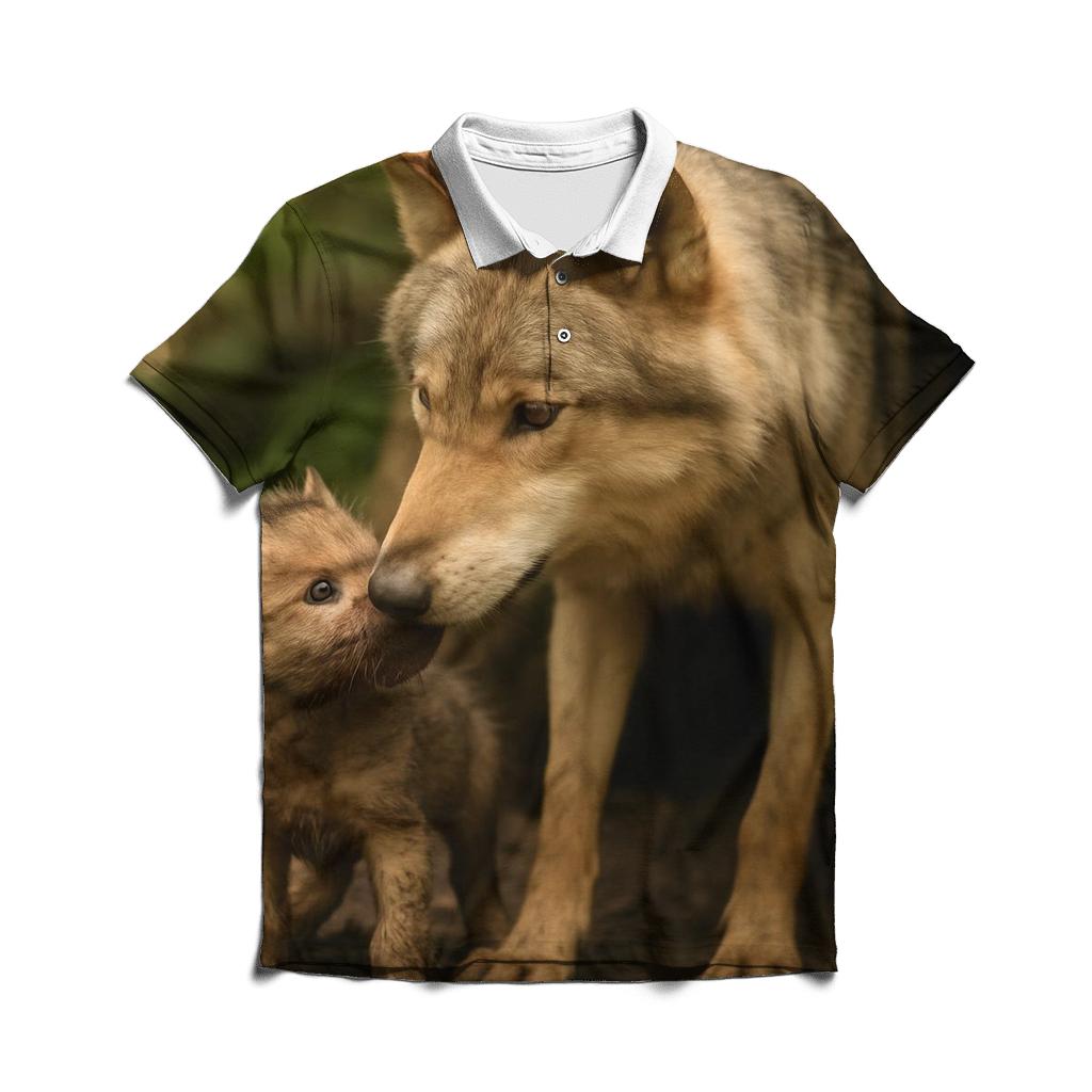 Forest Den Pup Lesson branded logo polo shirts