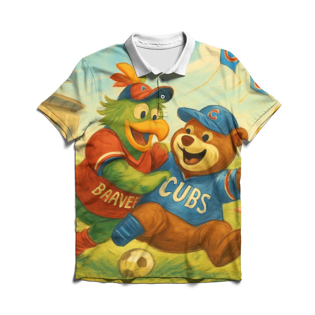 Midday Meadow Melee branded logo polo shirts