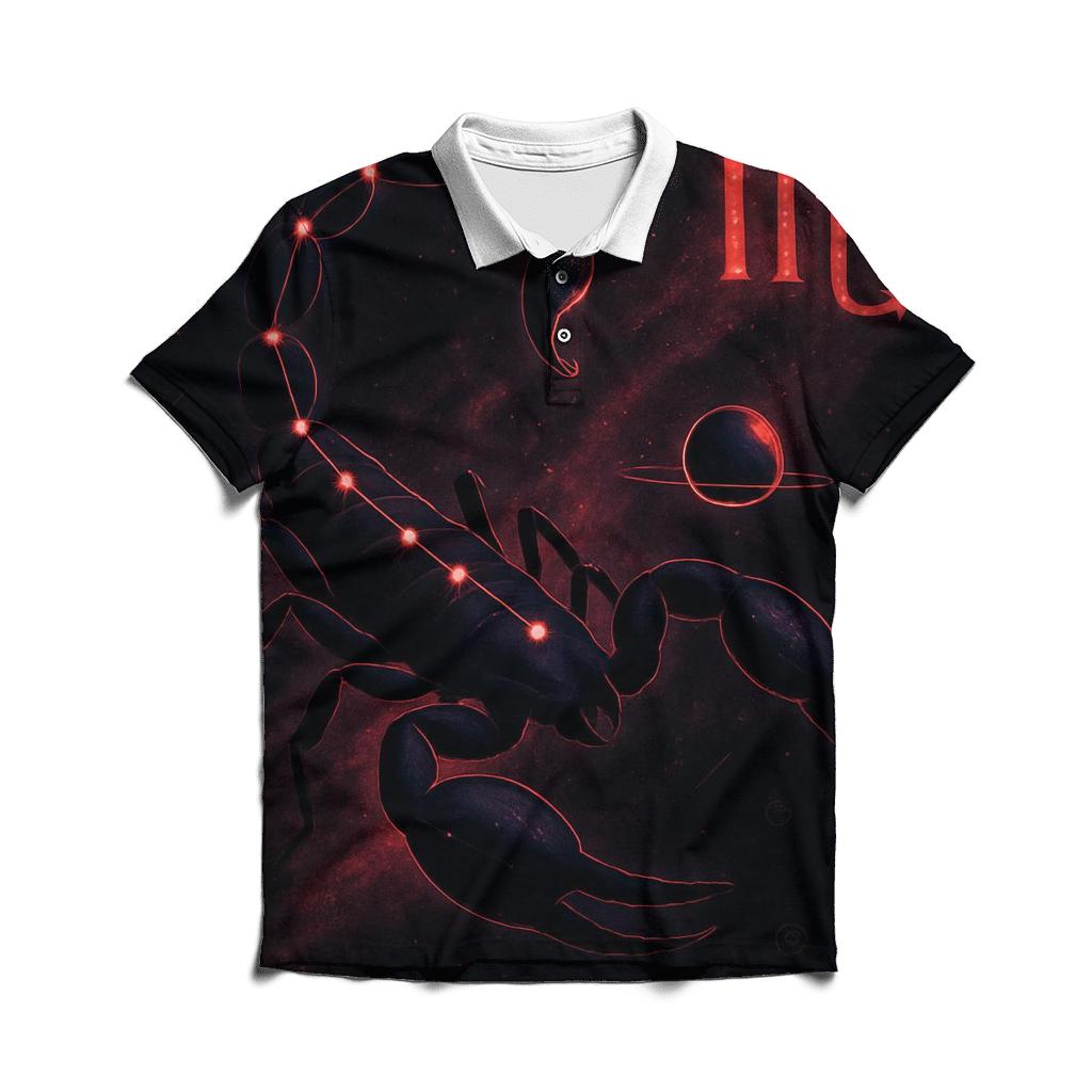 Scorpio Galactic Scorpion Design personalized polo shirts