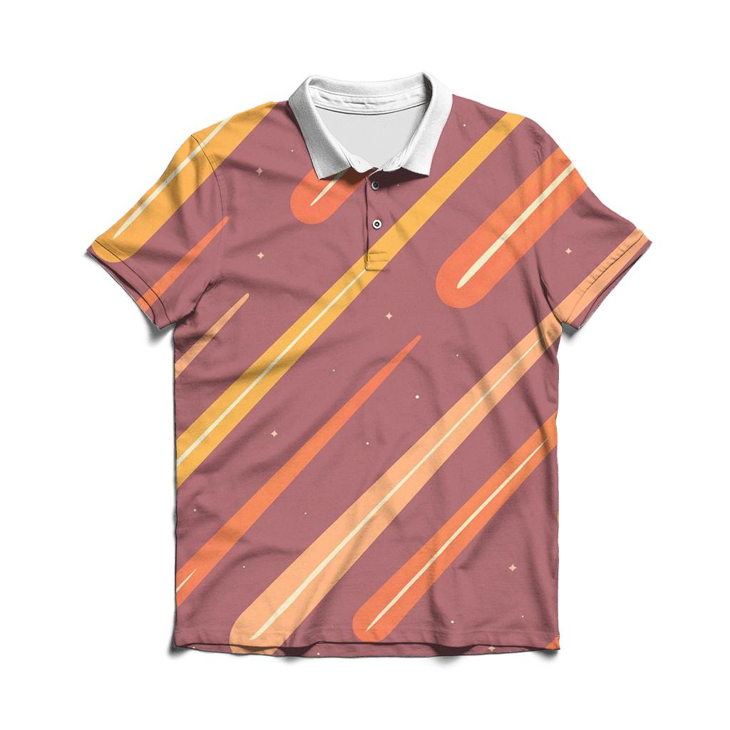Meteor Shower Tapestry designer slim fit polos
