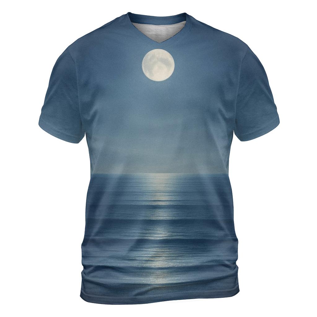 Lunar Tide artistic all-over print tops