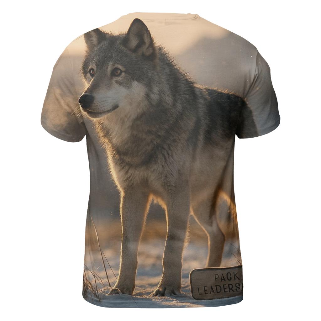 Alaskan Alpha On Tundra Ridge artistic all-over print tops