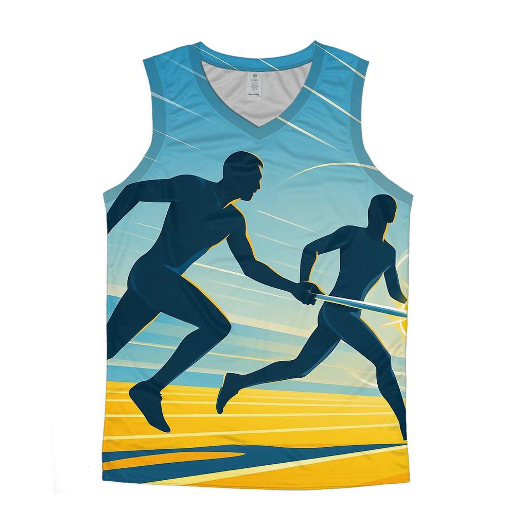 Solar Sprint Relay personalized athletic tanks