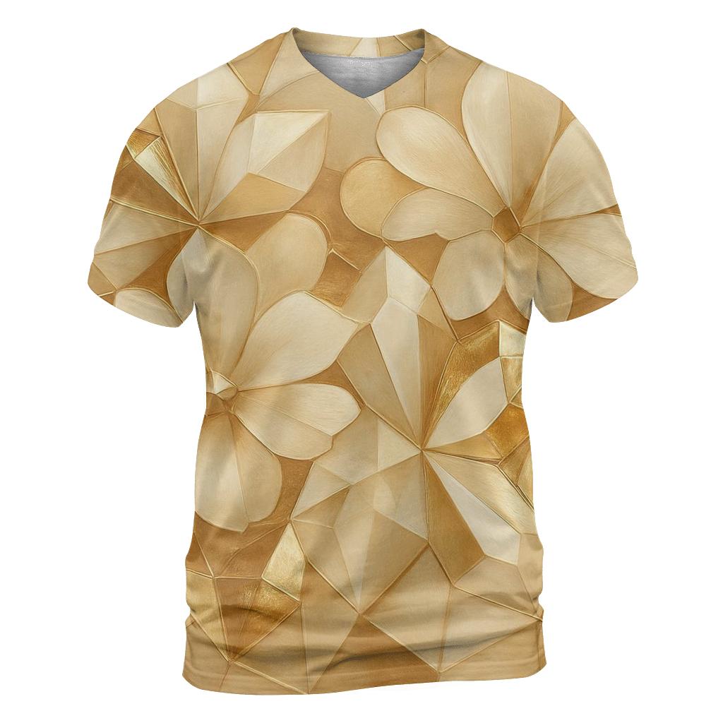 Champagne Facet Garden creative print fashion shirts