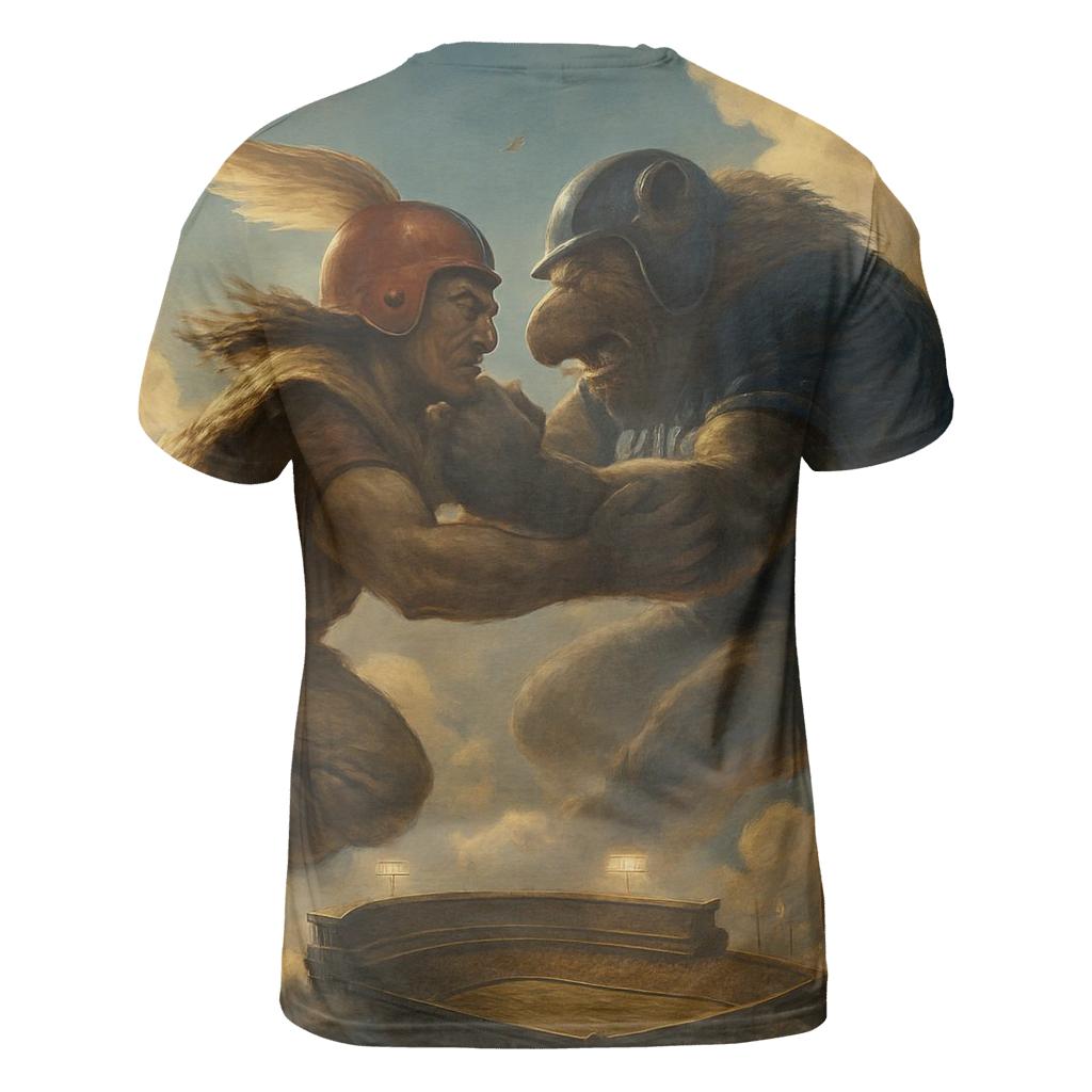 Cloud City Clash Over The Ballpark unique graphic print tees