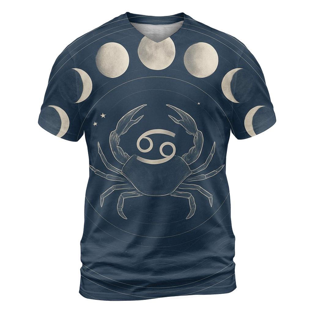 Cancer Moon Phase Cycle statement graphic shirts