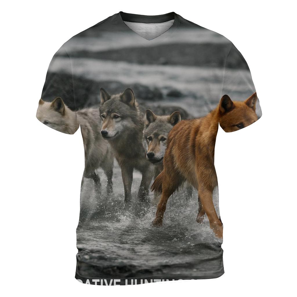 River Crossing Pack Strategy creative print fashion shirts