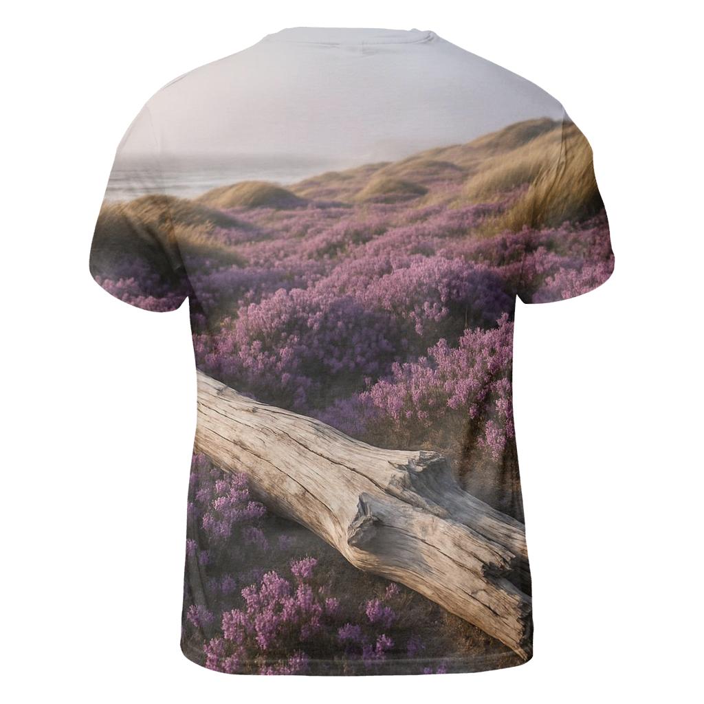 Coastal Heather And Driftwood creative print fashion shirts