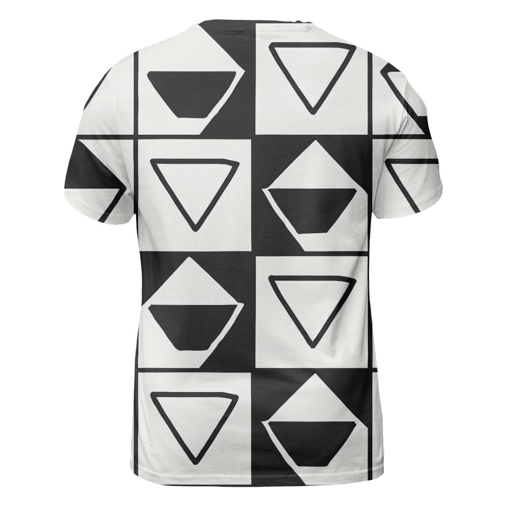 Filter Grid Geometry creative print fashion shirts