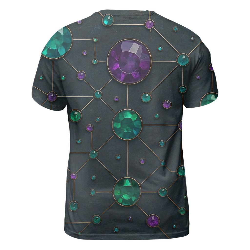 Crystal Constellation Map designer pattern shirts