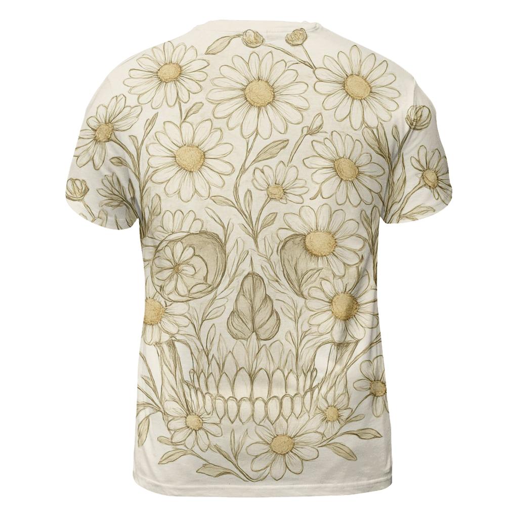 Floral Skull Chamomile personalized full print shirts
