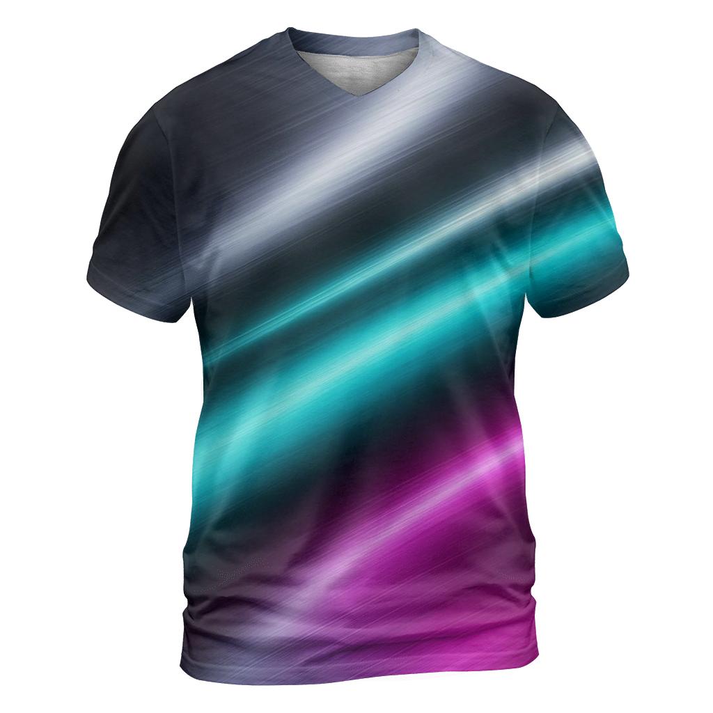 Neo Chrome Drift artistic all-over print tops