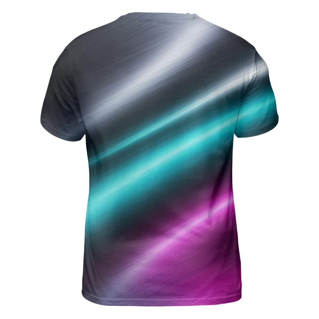 Neo Chrome Drift artistic all-over print tops