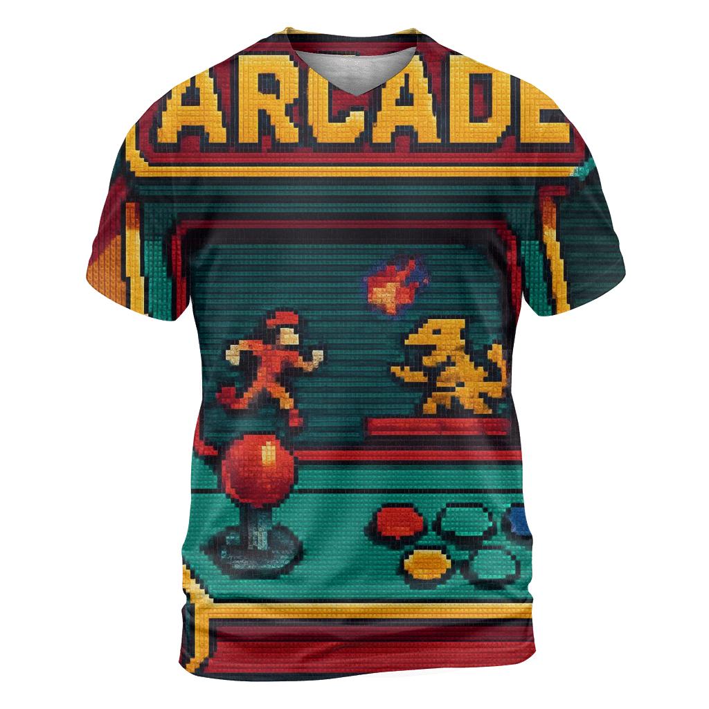 Vintage Arcade Pixel Art personalized full print shirts