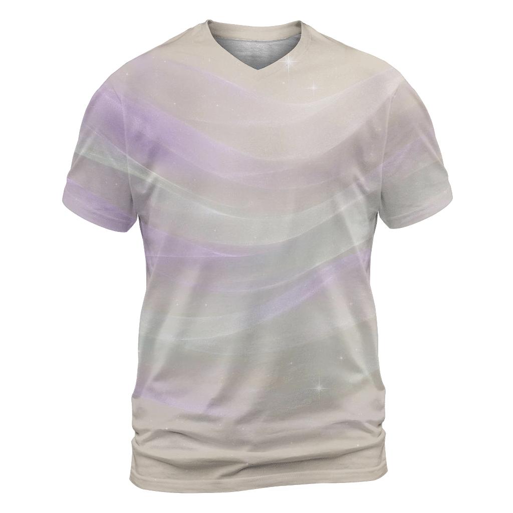 Aurora Pearl Veil vibrant all-over design tees
