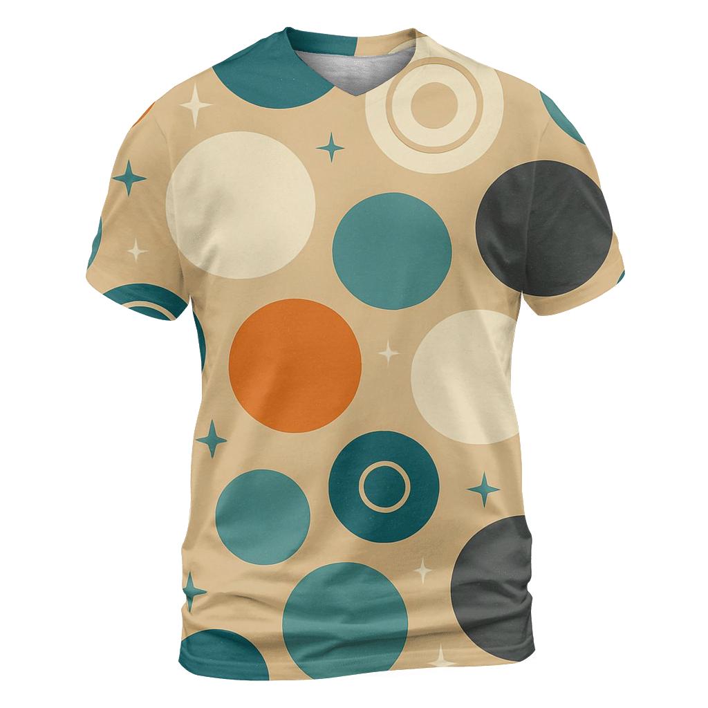 Cosmic Tangerine Dots custom all-over print shirts