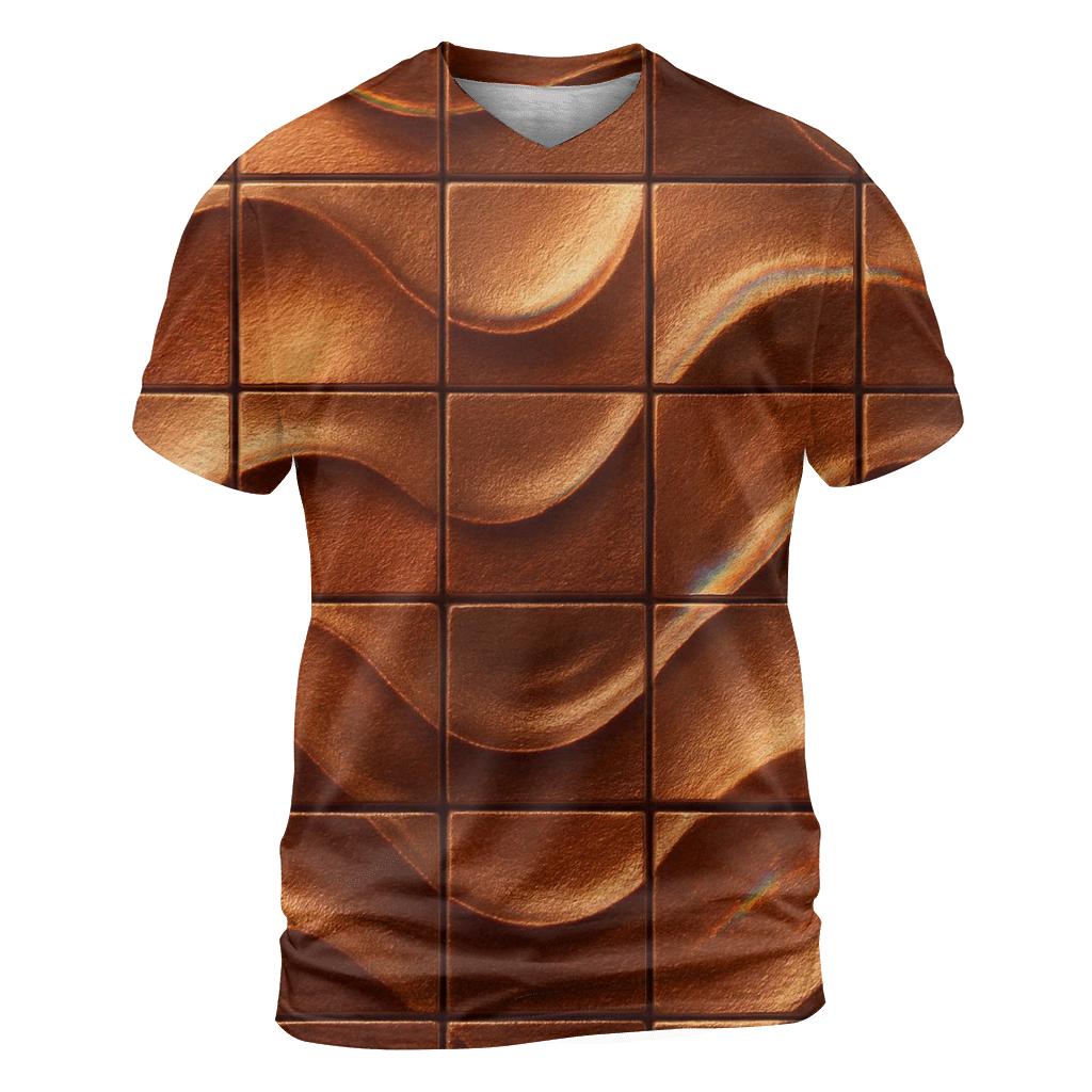 Copper Ripple Mosaic vibrant all-over design tees