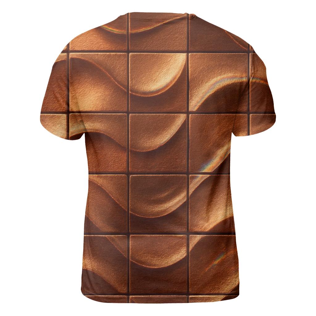 Copper Ripple Mosaic vibrant all-over design tees