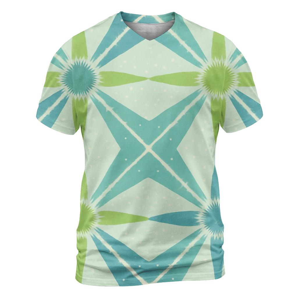 Diagonal Starburst Itoji trendy printed shirt styles