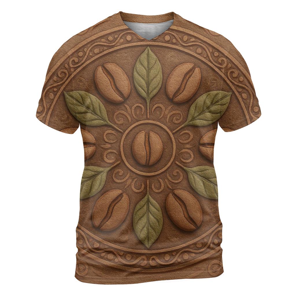Bean Mandala Pattern custom all-over print shirts