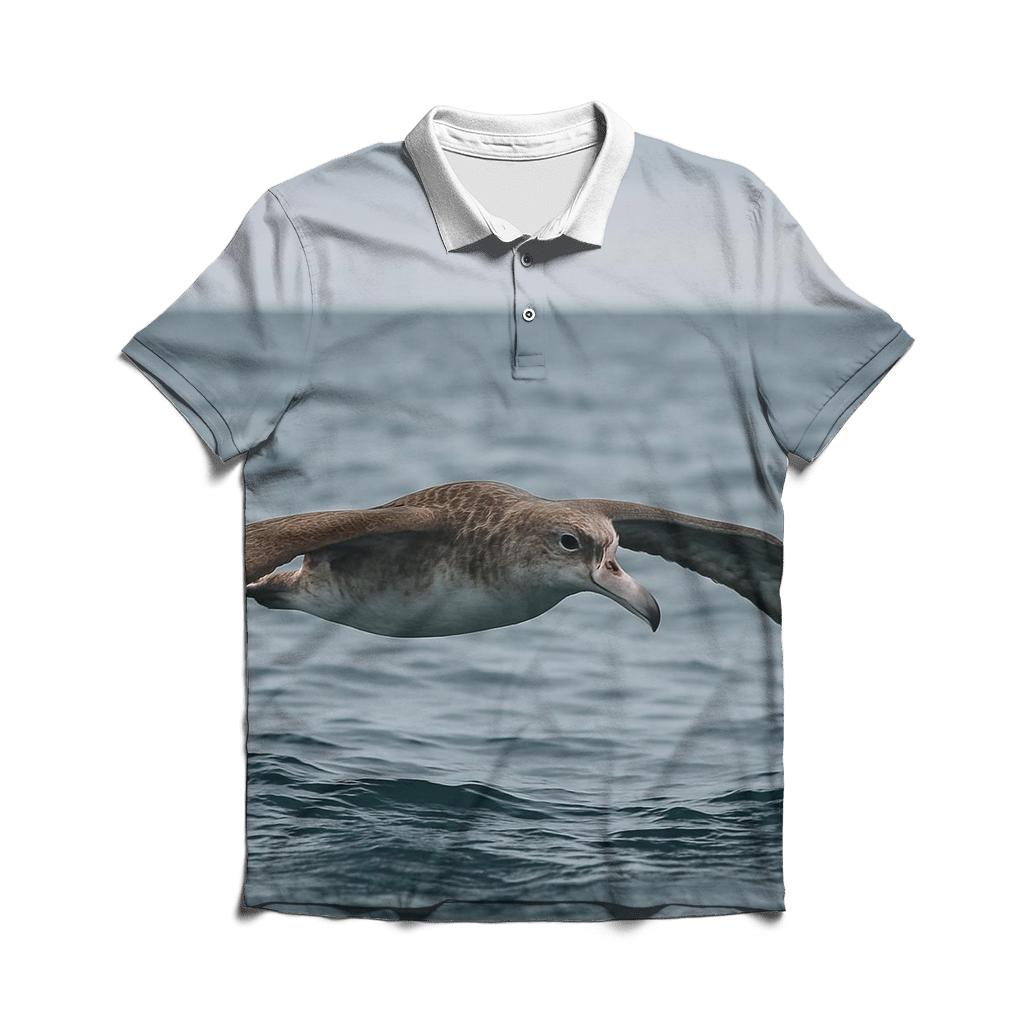 Pelagic Glider embroidered polo tops