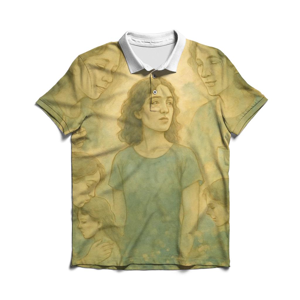 Echoes Of Her Voice personalized polo shirts