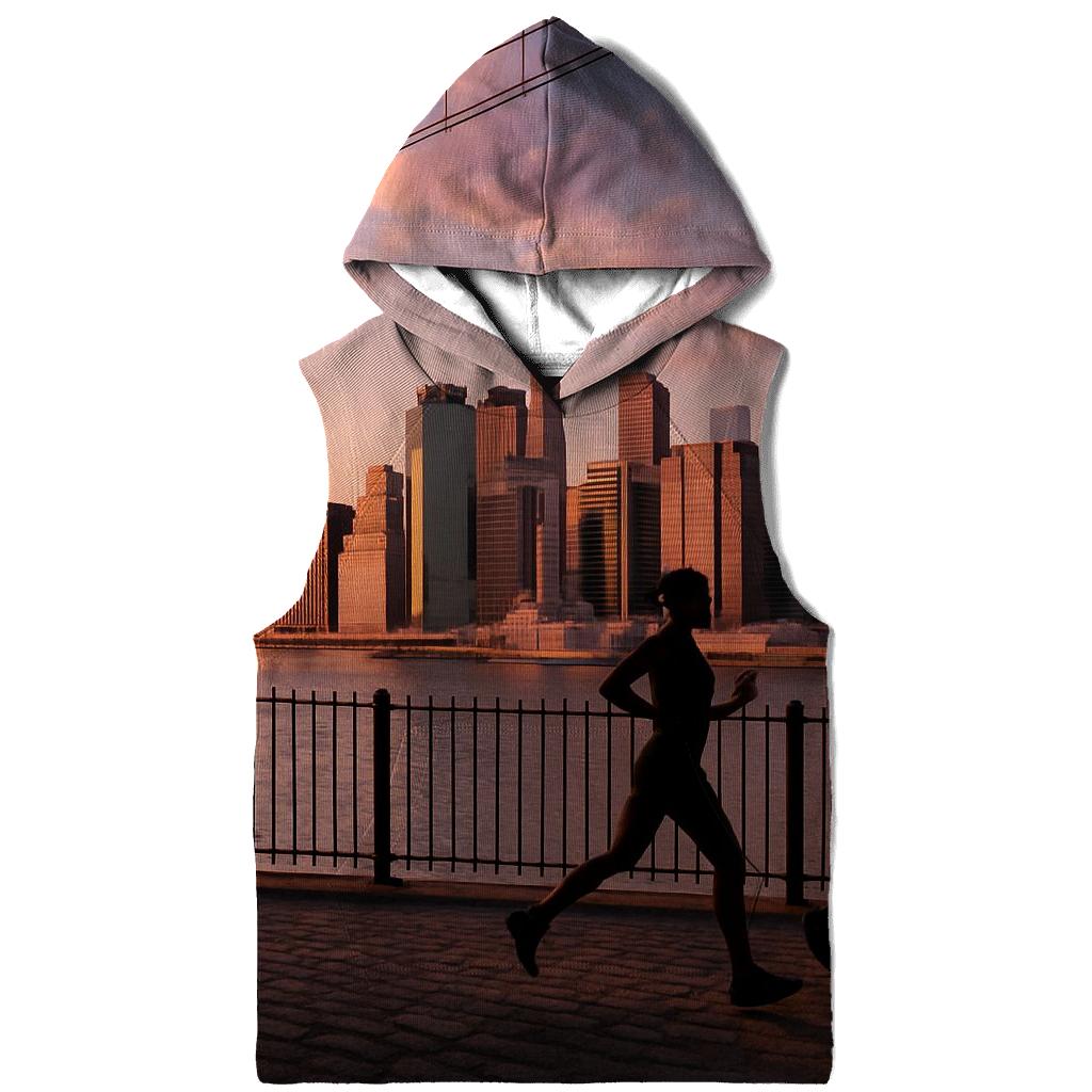 Sunset From Brooklyn Promenade heavyweight hoodies