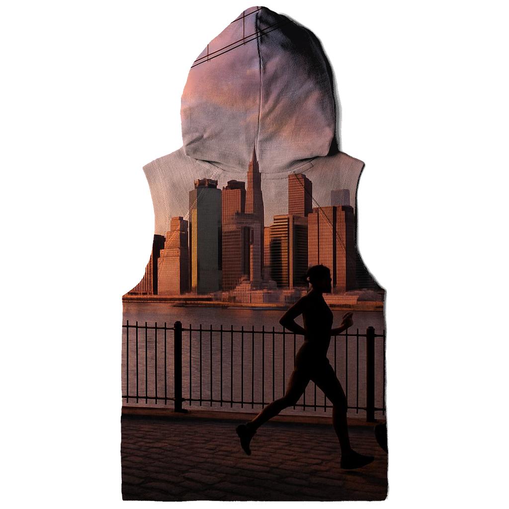 Sunset From Brooklyn Promenade heavyweight hoodies