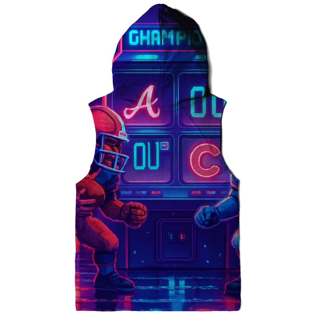 Neon Rivals At Skyline Arcade embroidered hoodies