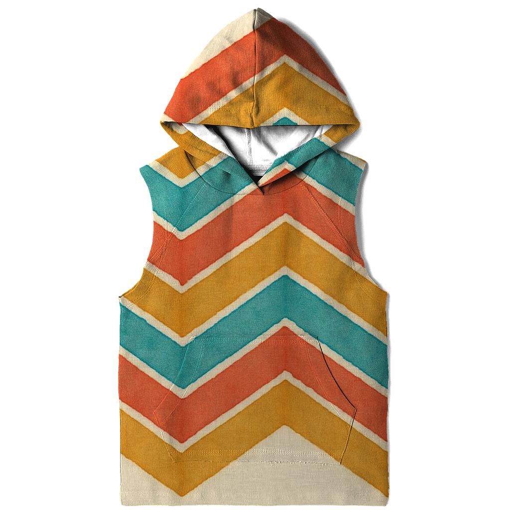Chevron Coral Accordion designer hoodies