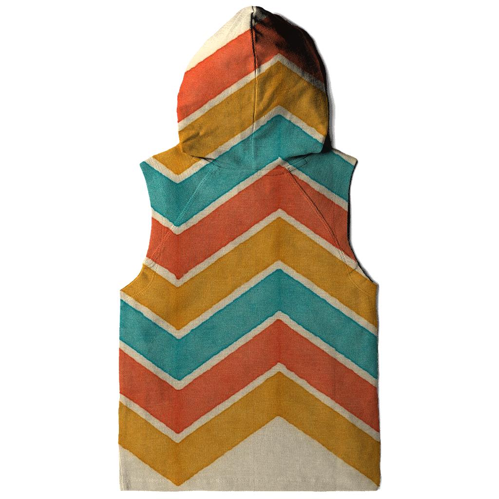 Chevron Coral Accordion designer hoodies