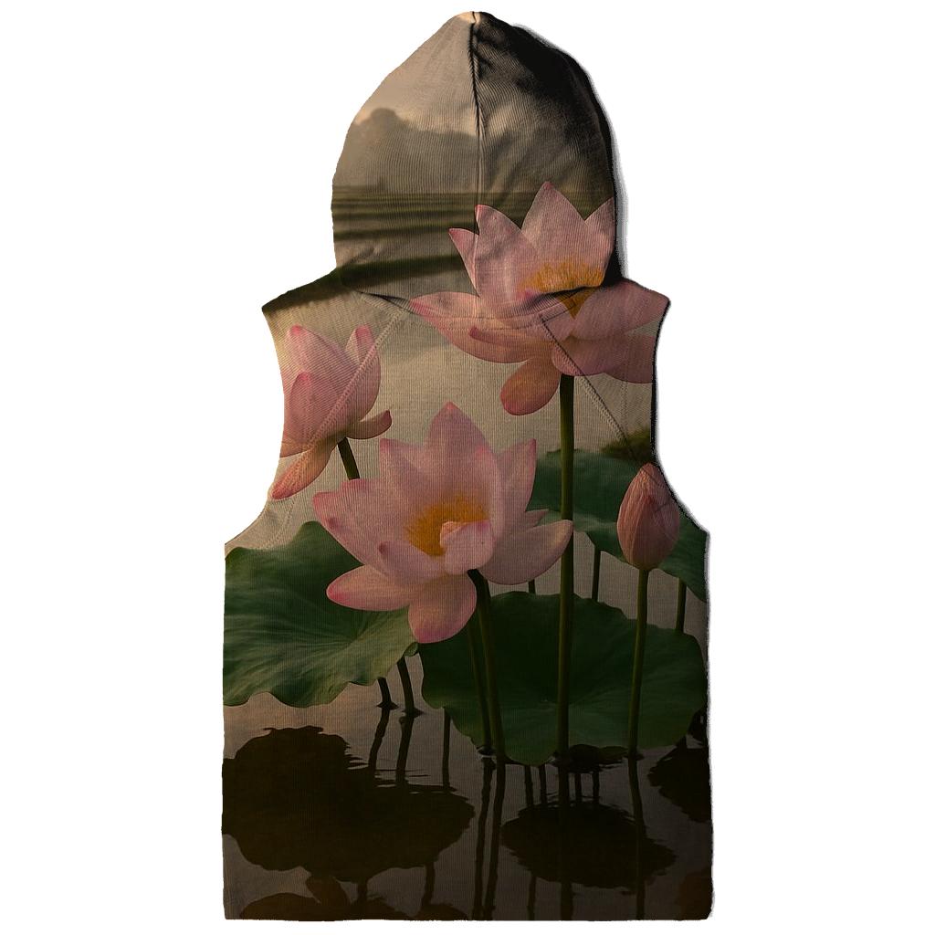 Rice Terrace Lotus Reflection heavyweight hoodies