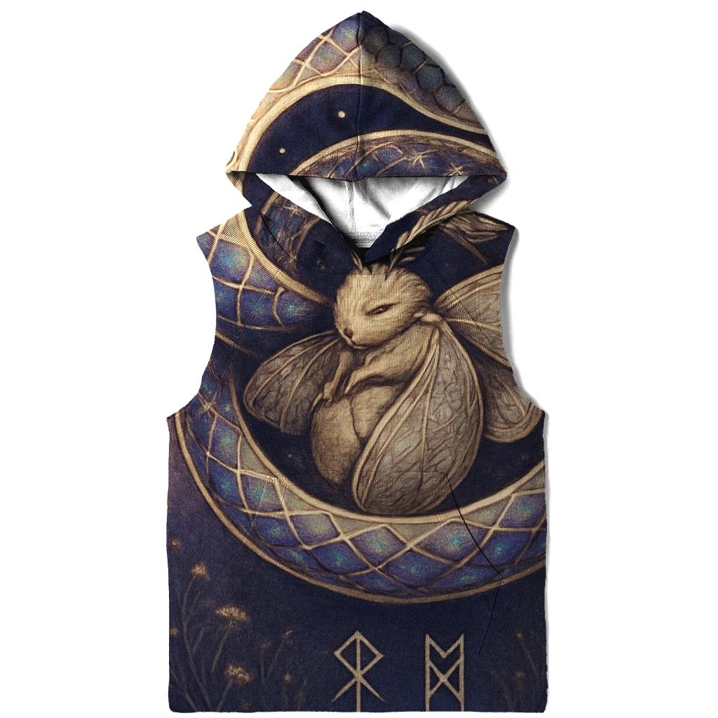 Starlit Chrysalis Ouroboros printed hoodies