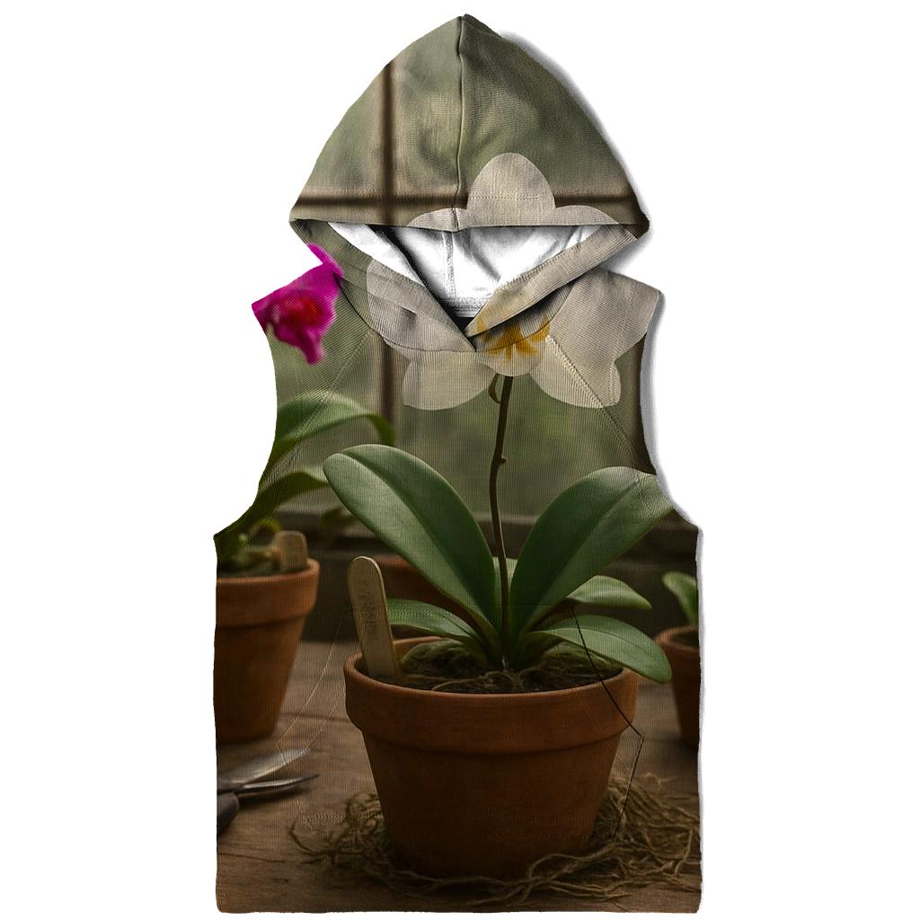 Botanical Greenhouse Orchid Table hoodie designs