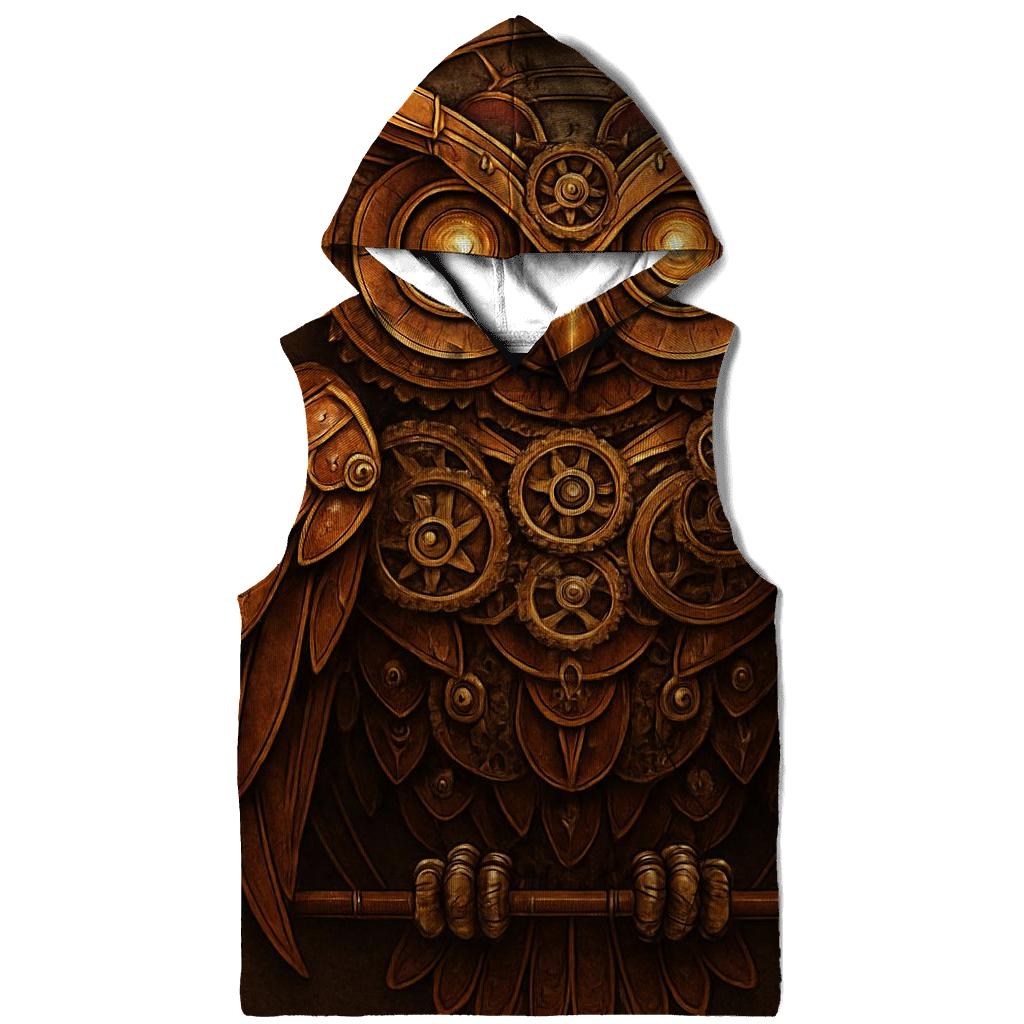 Steampunk Mechanical Owl hoodies fashion