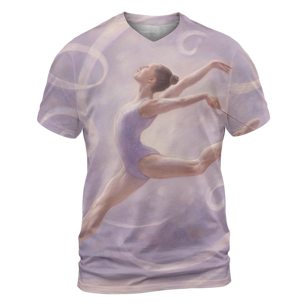 Gymnastics Ribbon Dream statement graphic shirts