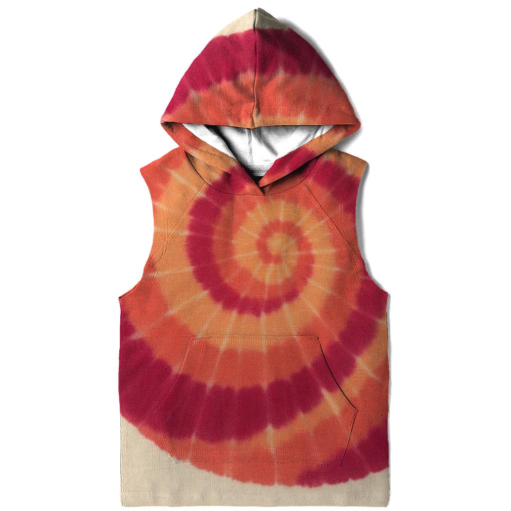 Sunset Spiral Overdye graphic hoodies