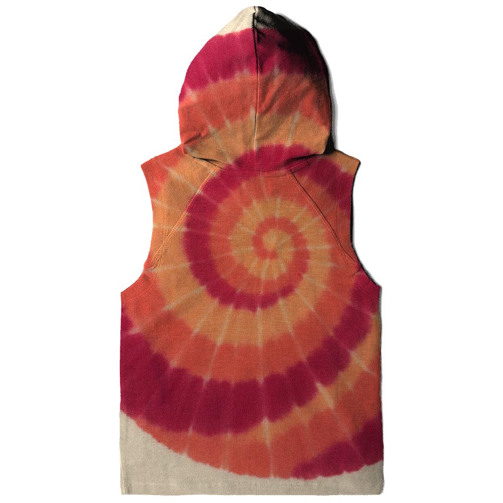 Sunset Spiral Overdye graphic hoodies