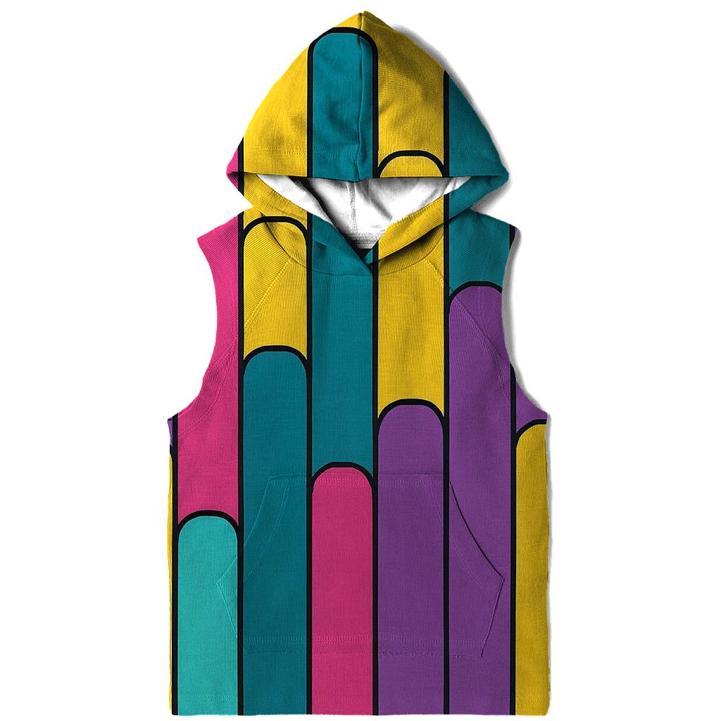 Rainbow Prism Bars zip-up hoodies