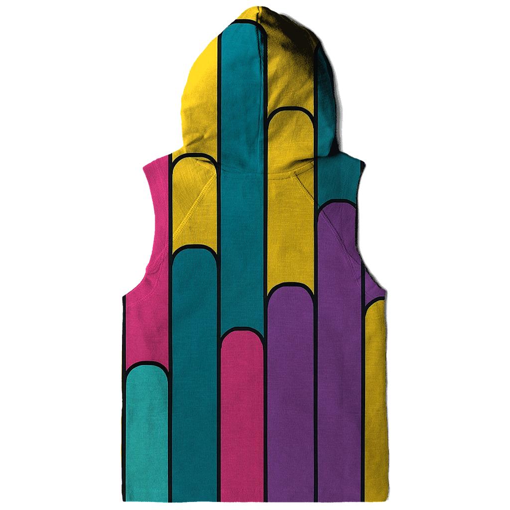 Rainbow Prism Bars zip-up hoodies