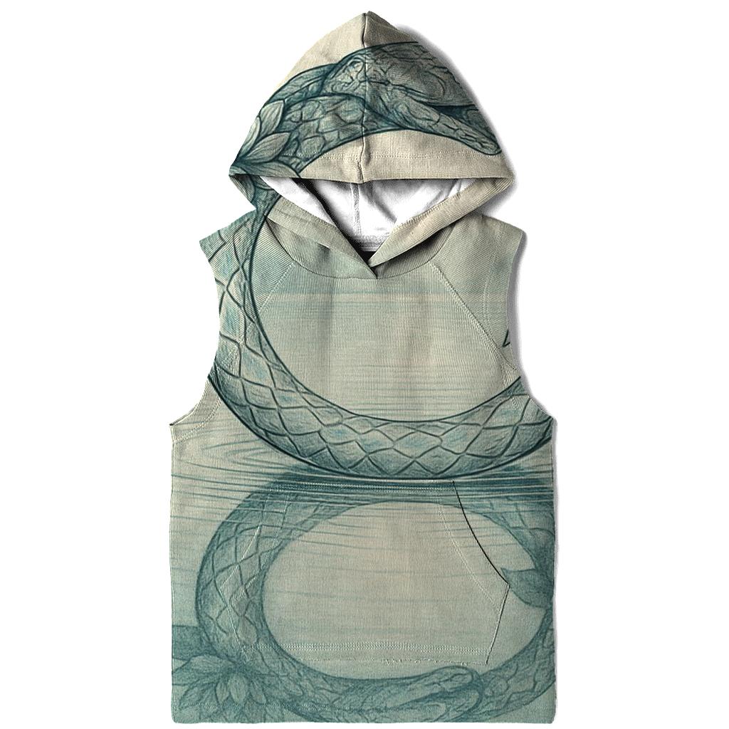 Mirror Lake Ouroboros Reflection zip-up hoodies