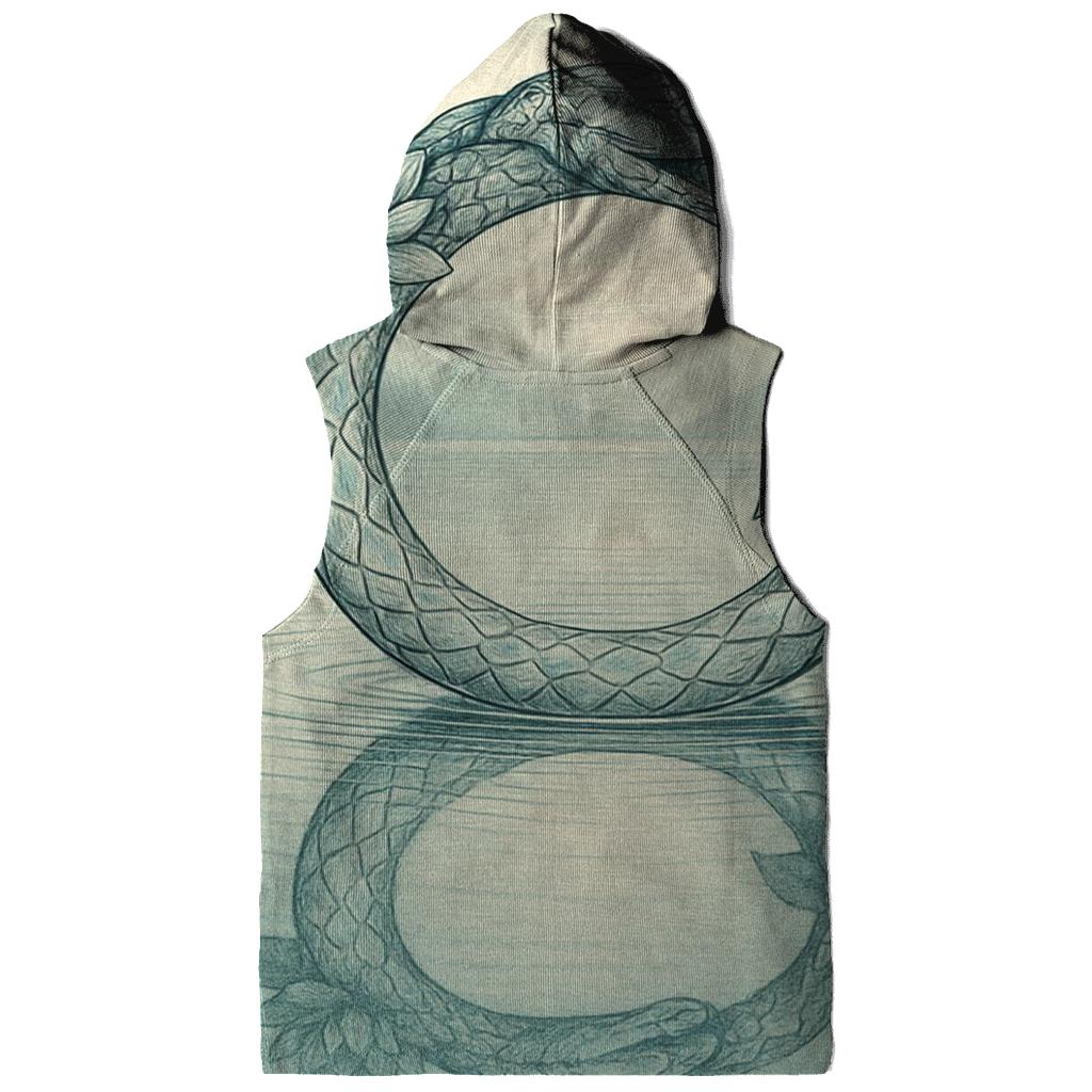 Mirror Lake Ouroboros Reflection zip-up hoodies