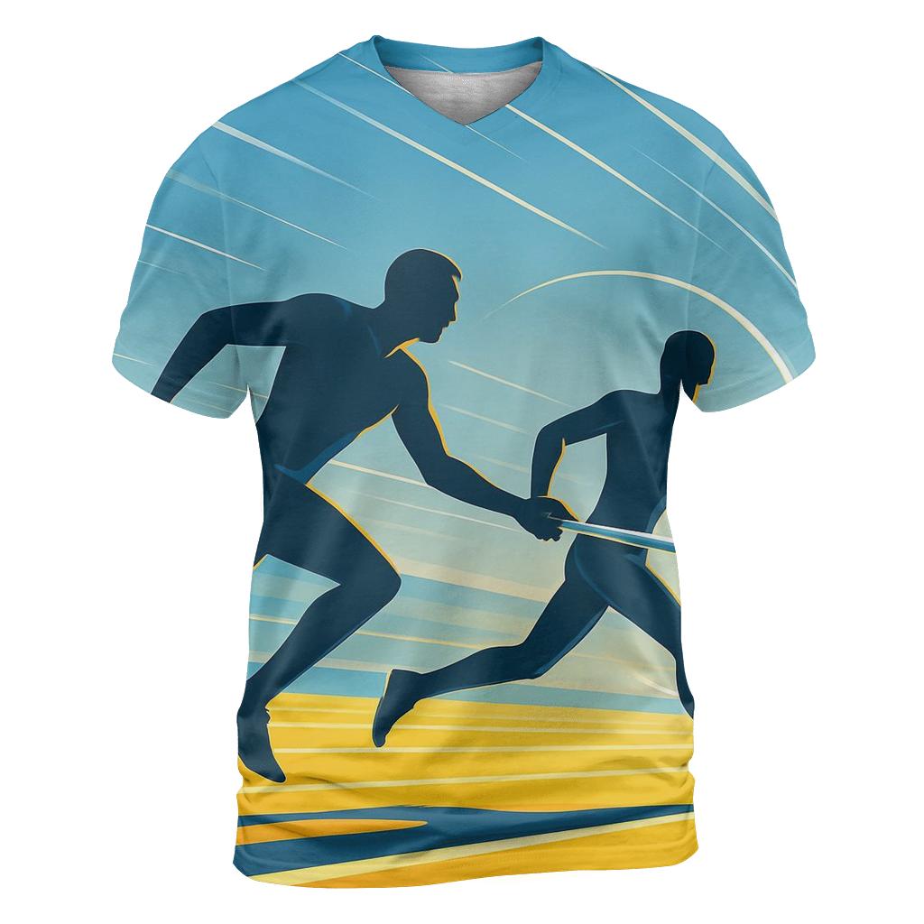 Solar Sprint Relay trendy printed shirt styles