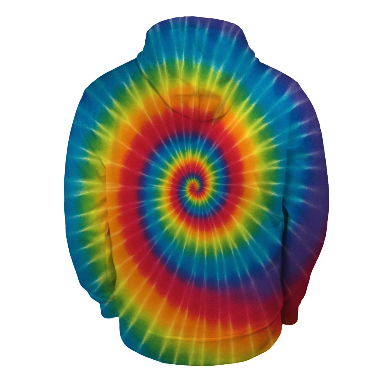 Solar Spiral Rainbow lightweight hoodies