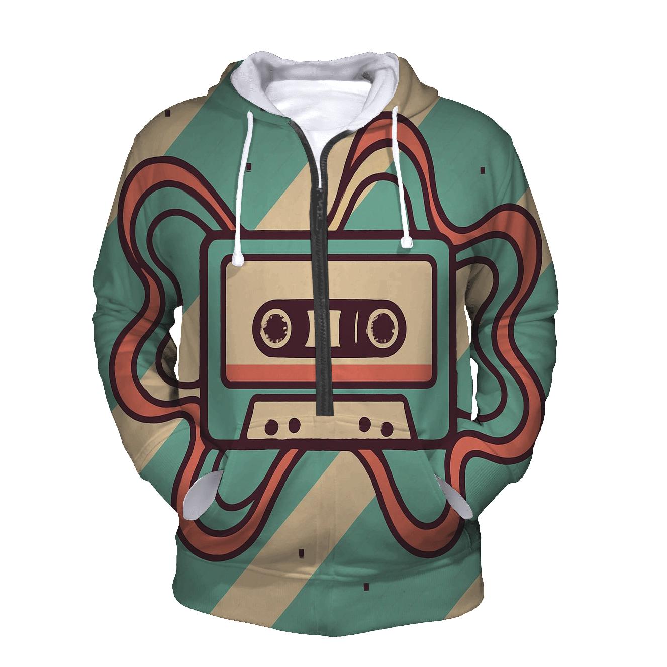 Cassette Tape Echo lightweight hoodies