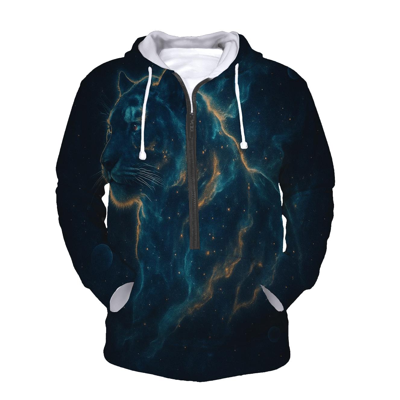 Galactic Tiger Nebula pullover hoodies