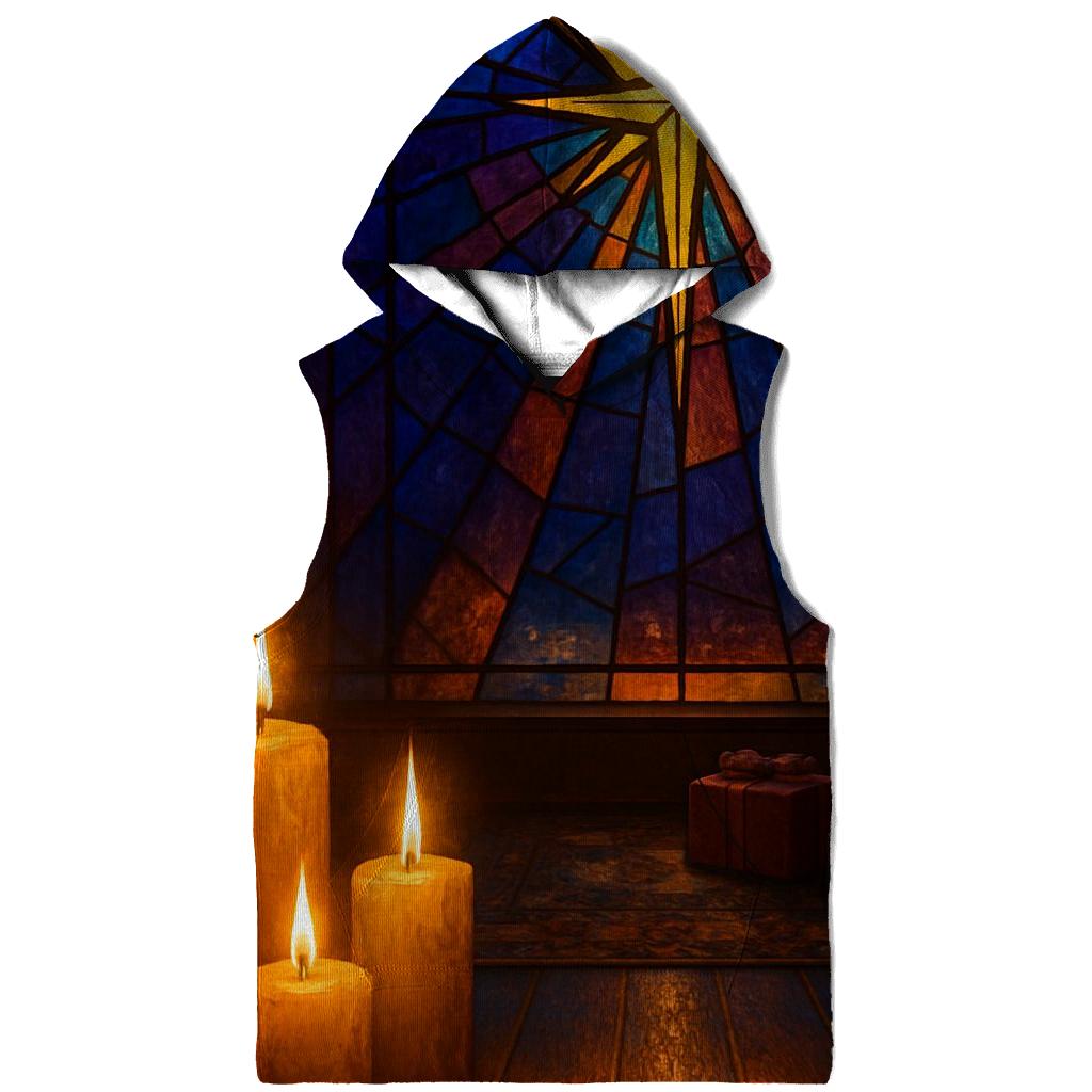 Star Of Bethlehem Window Scene printed hoodies