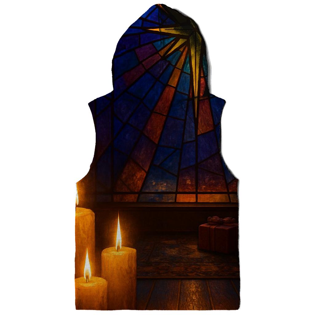Star Of Bethlehem Window Scene printed hoodies