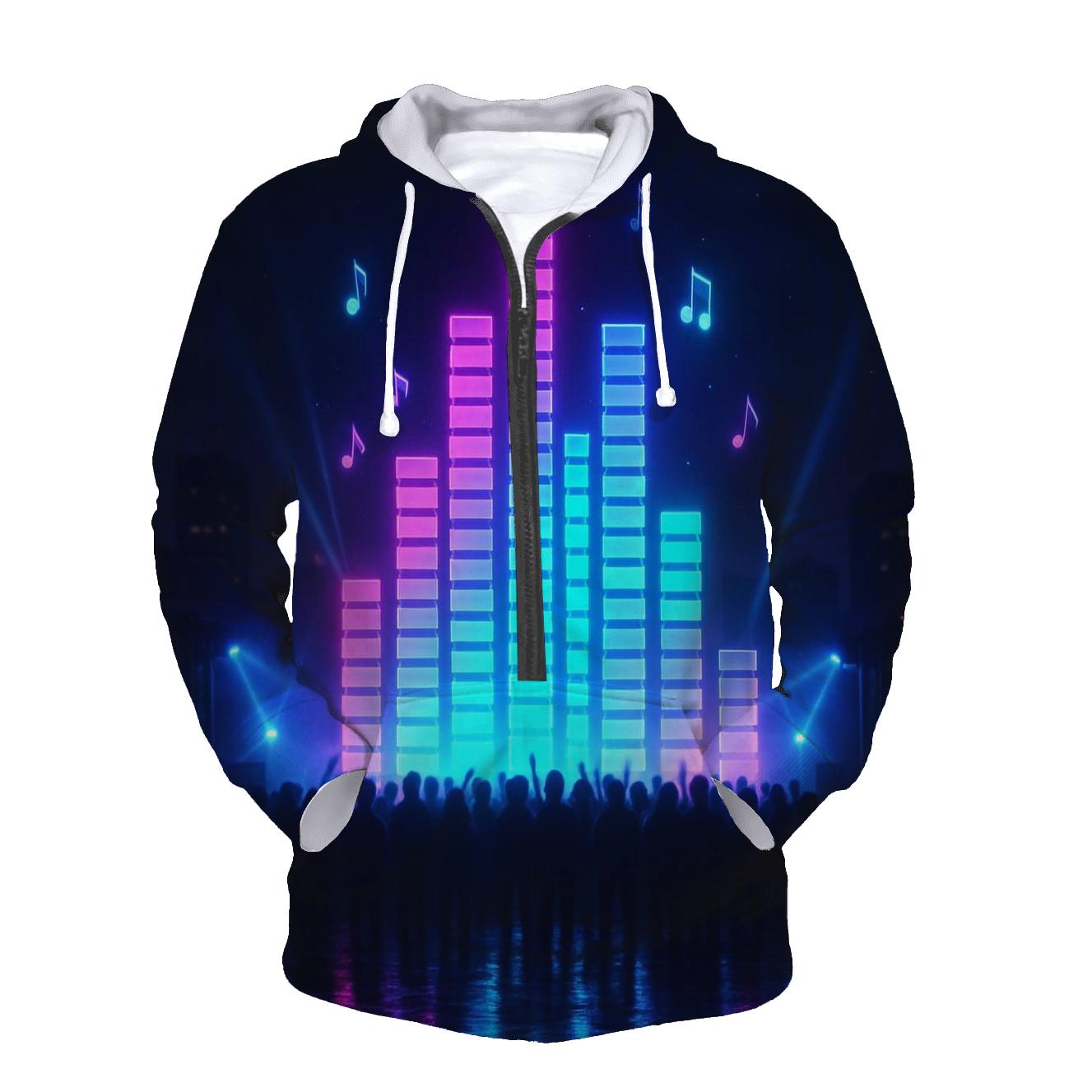 Neon Equalizer Night hoodies fashion